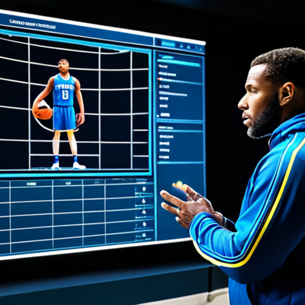 농구 지도자 연수 프로그램 - The Modern Coach - Data Analyst & Leader**
"A professional basketball coach, fully clothed in a mod...