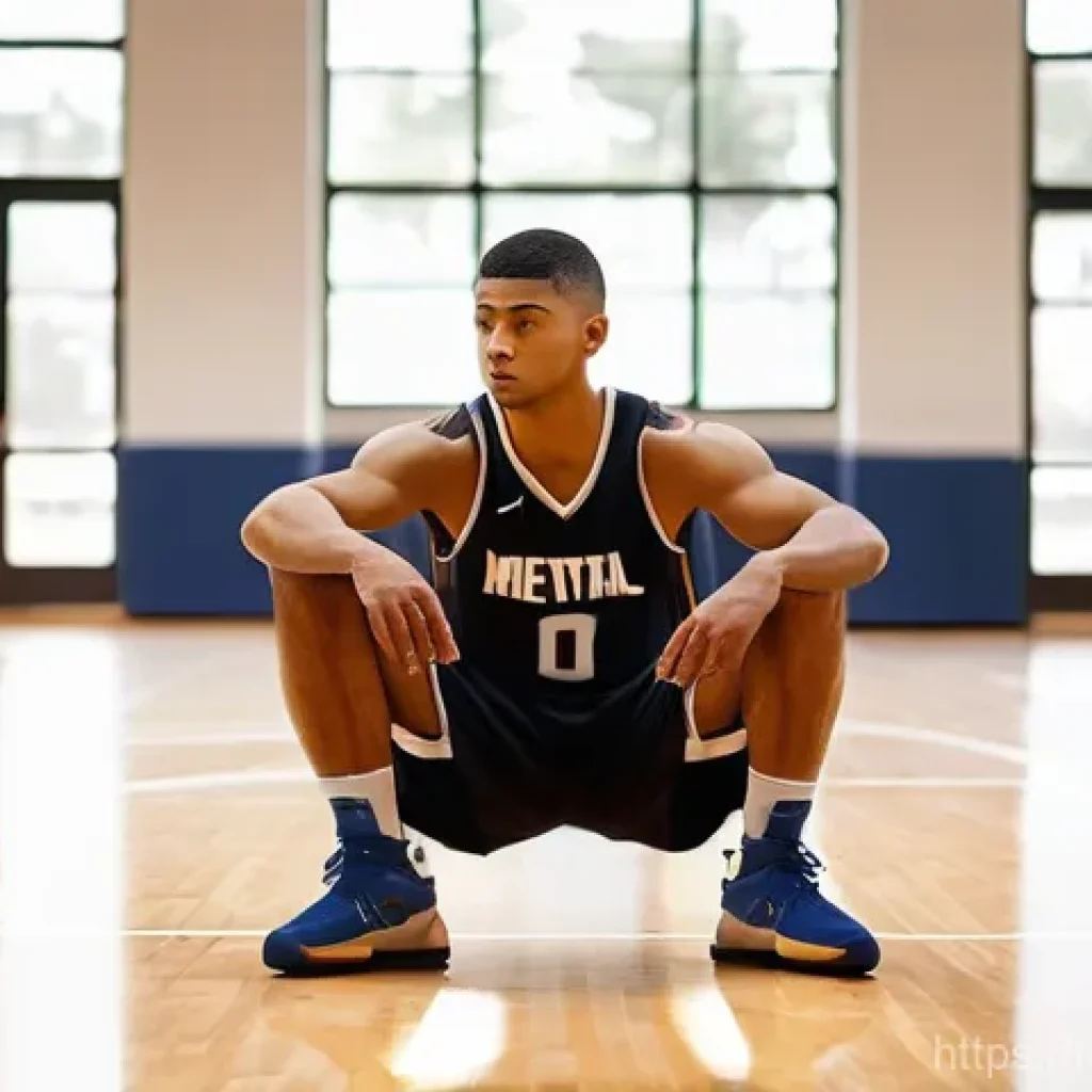 농구 스킬 챌린지 대회 참여 - **Prompt 1: Mental Preparation and Visualization**
"A male basketball player, mid-twenties, wear...