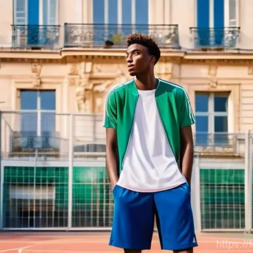 Home 29 농구와 다른 스포츠 비교 - **Prompt:** A towering, athletic male basketball player, reminiscent of Victor Wembanyama, standing ...