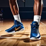 Home 16 농구화 쿠션 비교 - **Image Prompt 1: The Powerful Center - Absorbing Cushioning**
"A muscular male basketball cente...