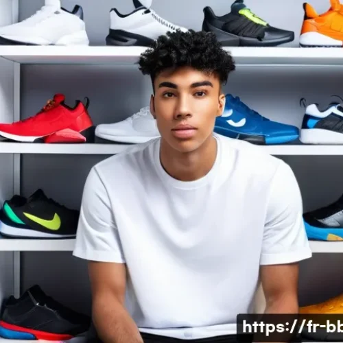 Home 27 온라인 농구화 쇼핑몰 추천 - **Prompt:** A young, stylish individual, gender-neutral, wearing casual yet fashionable sportswear (...