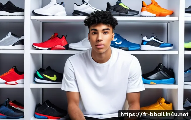 온라인 농구화 쇼핑몰 추천 - **Prompt:** A young, stylish individual, gender-neutral, wearing casual yet fashionable sportswear (...