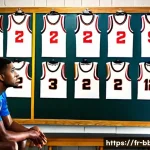 Home 19 농구 전술 보드 활용법 - **Prompt 1: Intense Locker Room Strategy Session**
"A diverse group of five male and female bask...