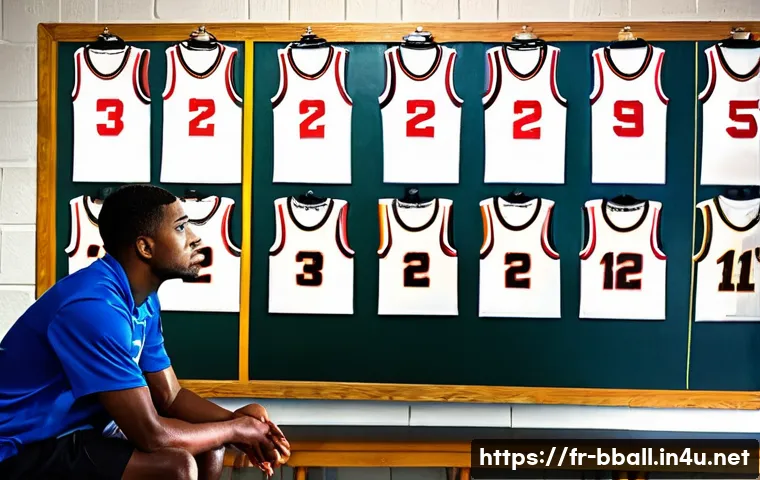 농구 전술 보드 활용법 - **Prompt 1: Intense Locker Room Strategy Session**
"A diverse group of five male and female bask...